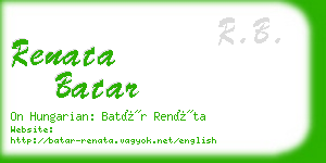 renata batar business card